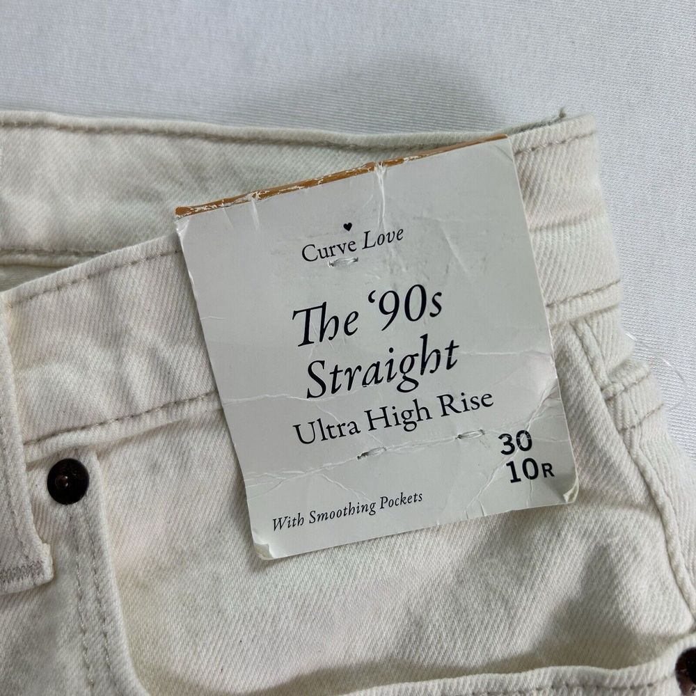 Abercrombie & Fitch The 90s Straight Ultra High Rise Curve Love Jeans Size 30 10 - Picture 9 of 15